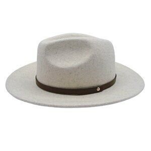 NEW Free People Wool Fedora Wyeth Rodeo Hat Off White One Size Western Boho NWT